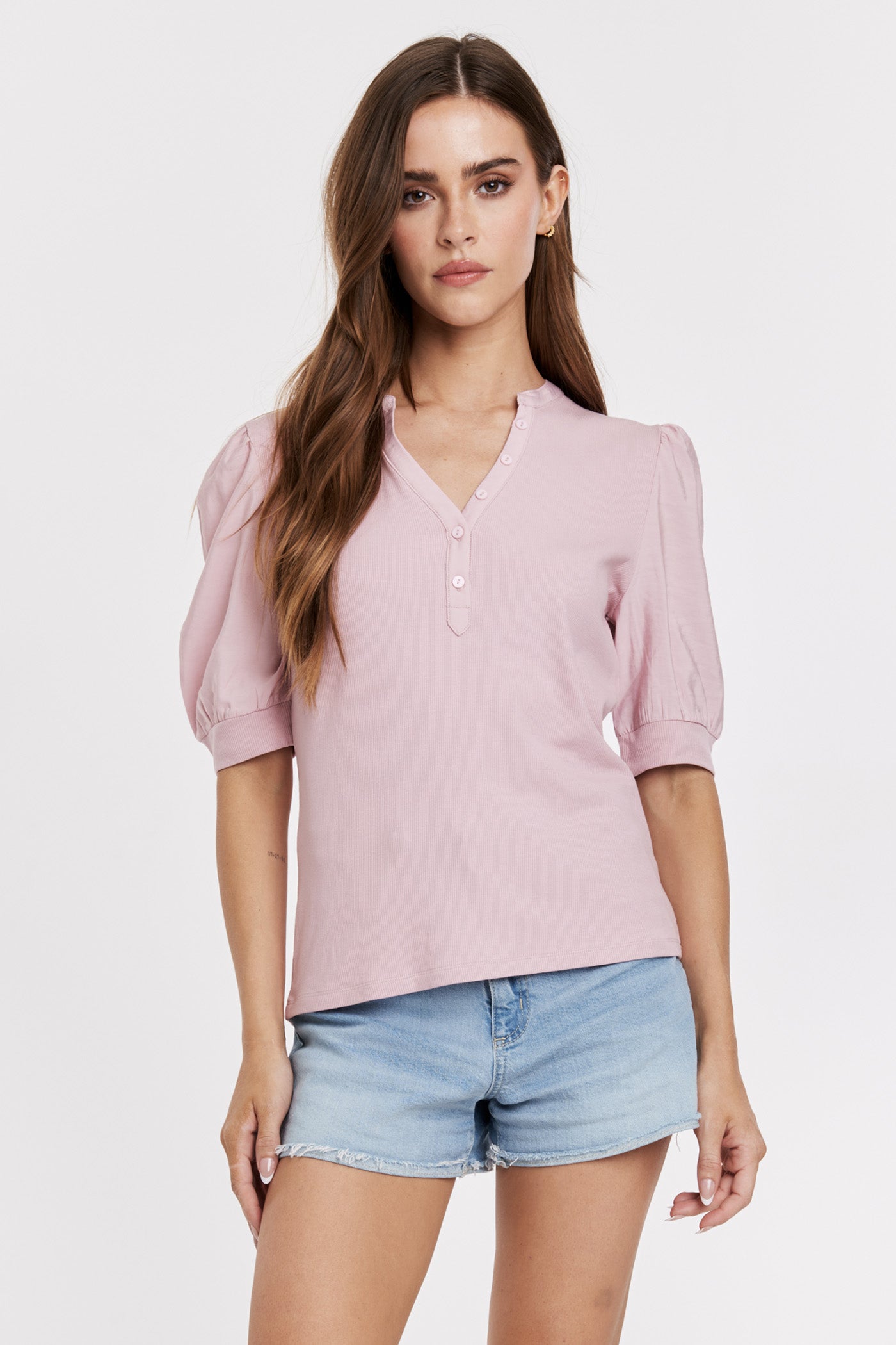 ANOTHER LOVE PETAL PINK TANNER TOP