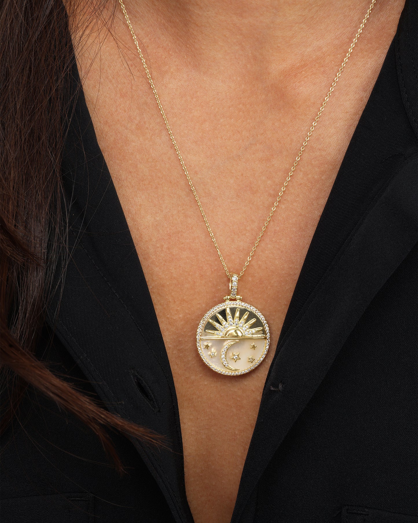 MELINDA MARIA NEW BEGINNINGS MEDALLION NECKLACE