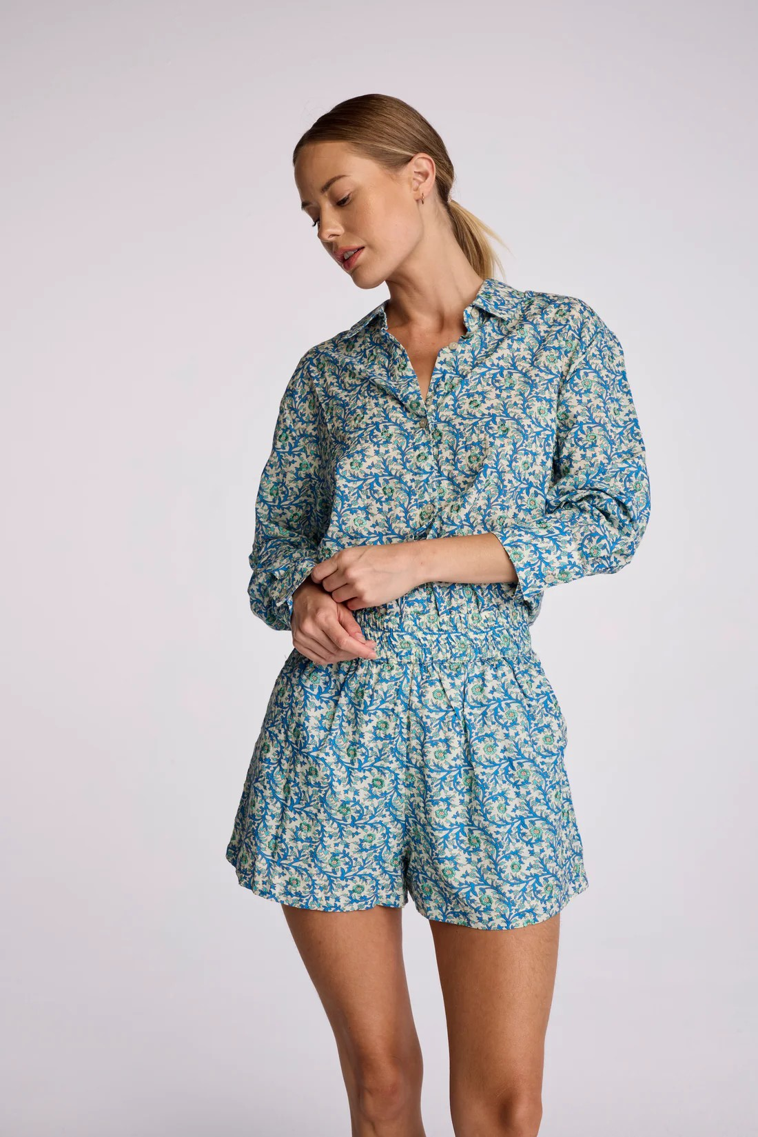 SUNDAYS EMBROIDERED FLORAL IMOGEN ROMPER