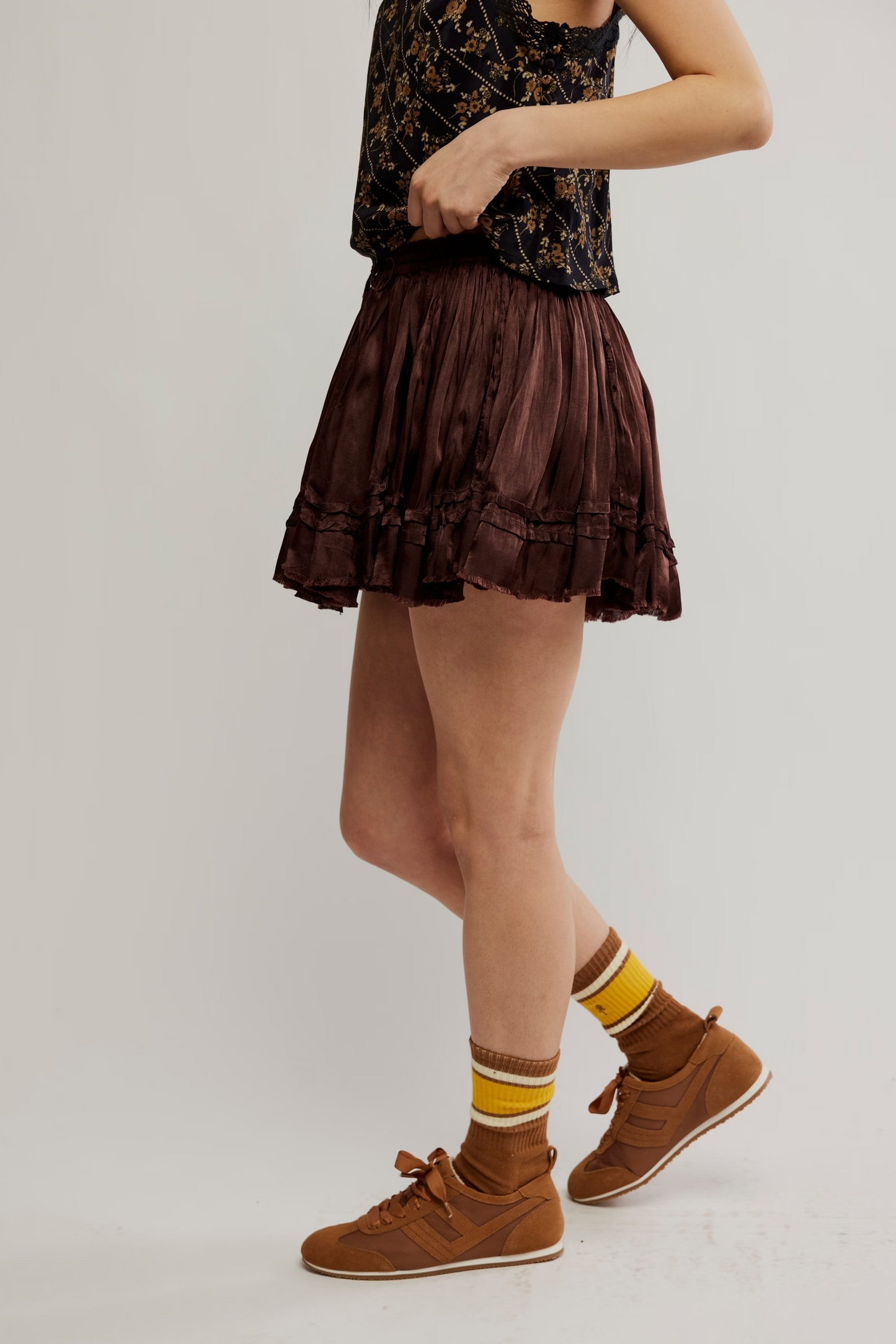 THIRD CHARM SHINE MINI SKIRT