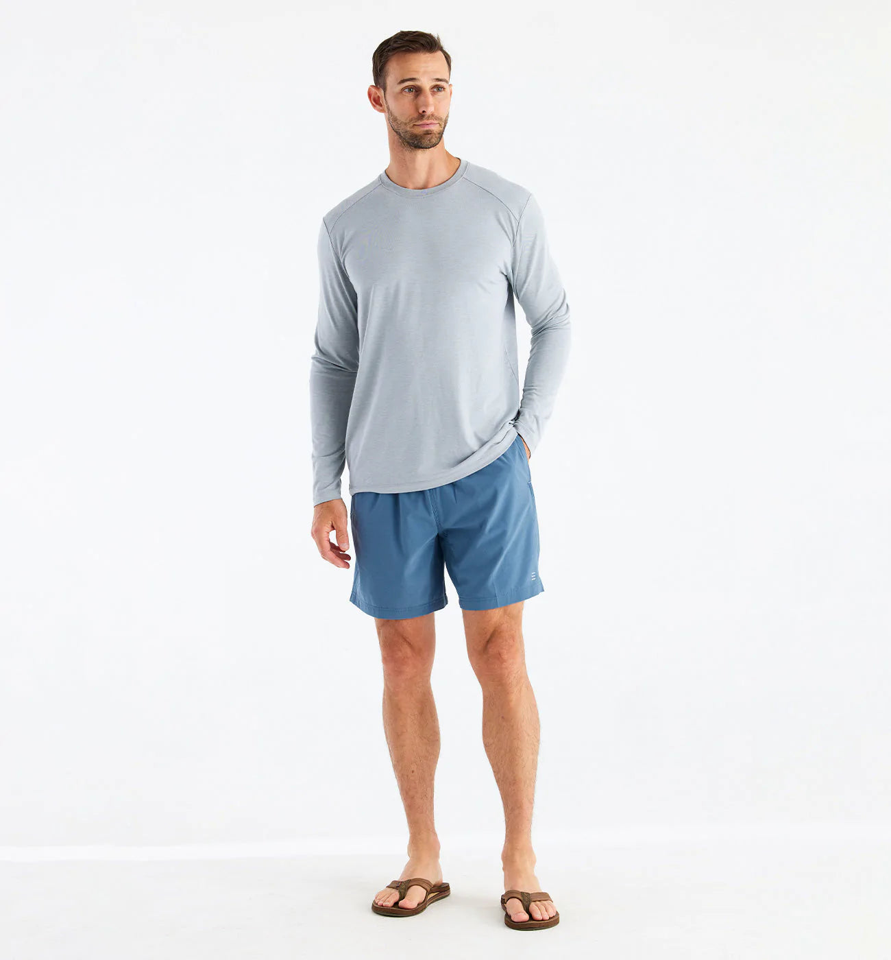 FREE FLY PACIFIC BLUE LINED BREEZE SHORT