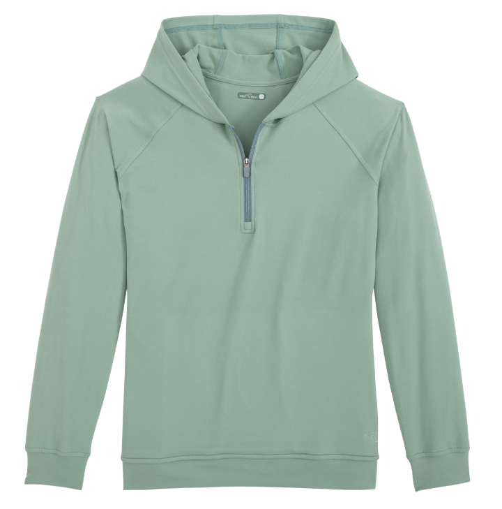 GENTEAL LILY PAD HAMPTON QUARTER-ZIP HOODIE