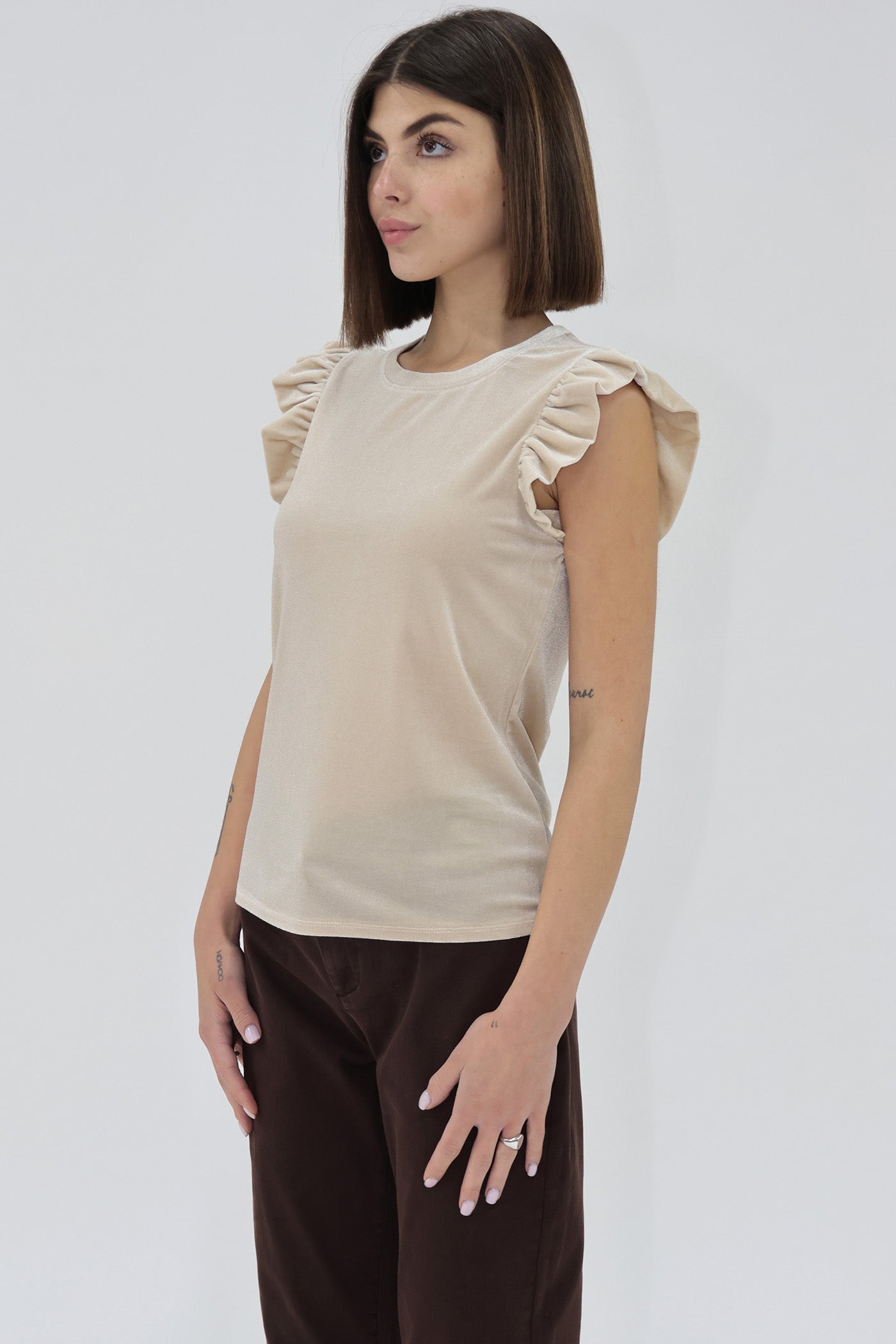 PEARL NORTH VELVET TOP