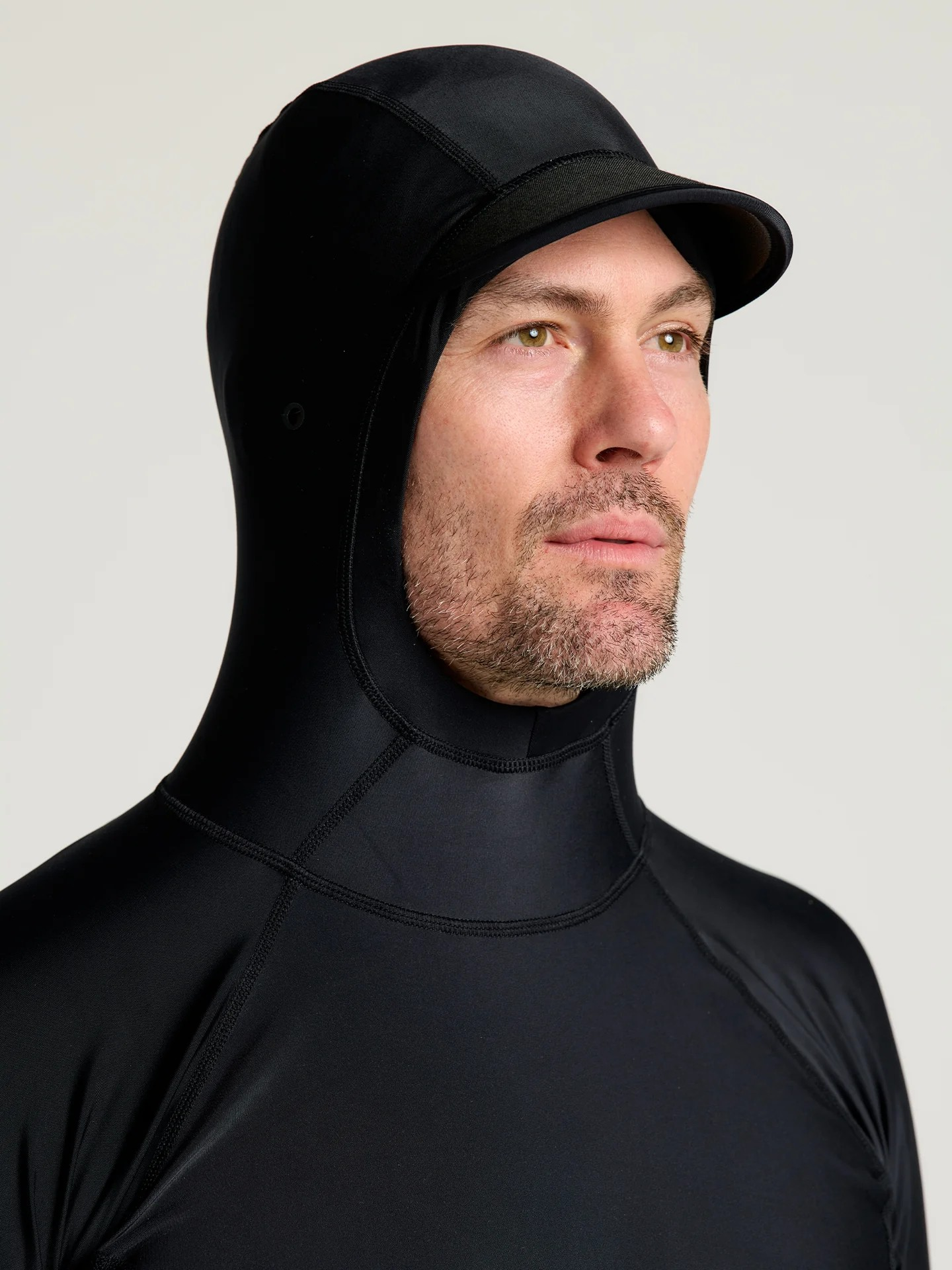 BLACK PINNACLE HOODED RASH GUARD