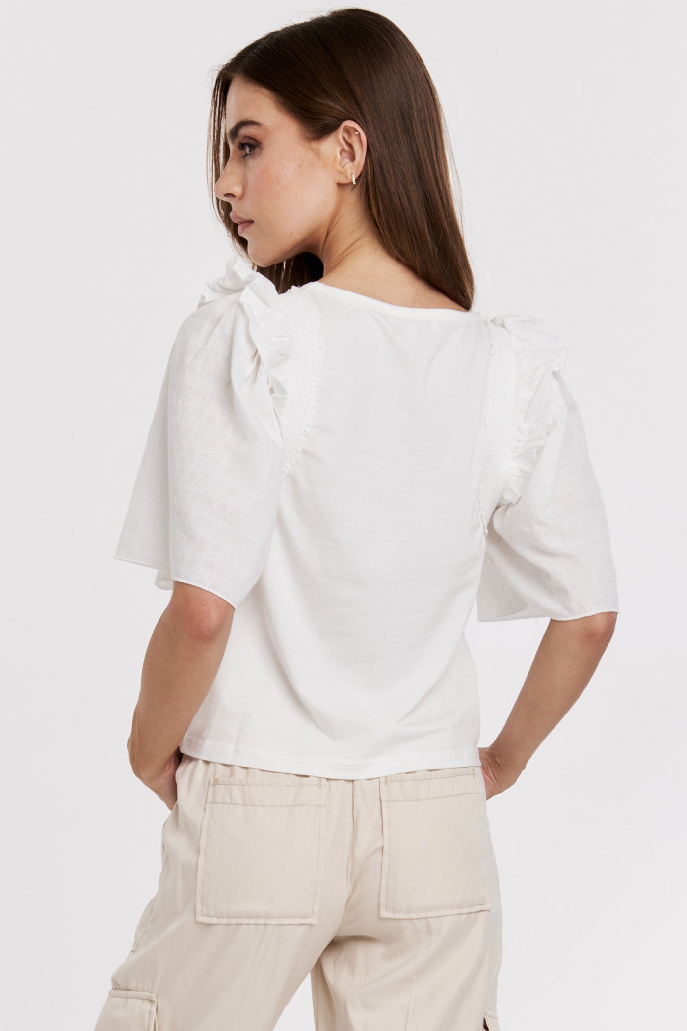 ANOTHER LOVE WHITE JANITA TOP