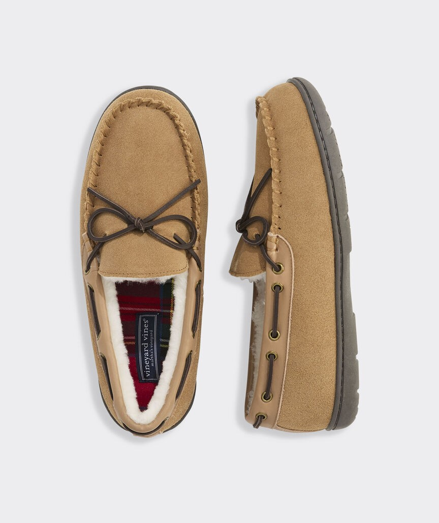 VINEYARD VINES SUEDE SLIPPERS