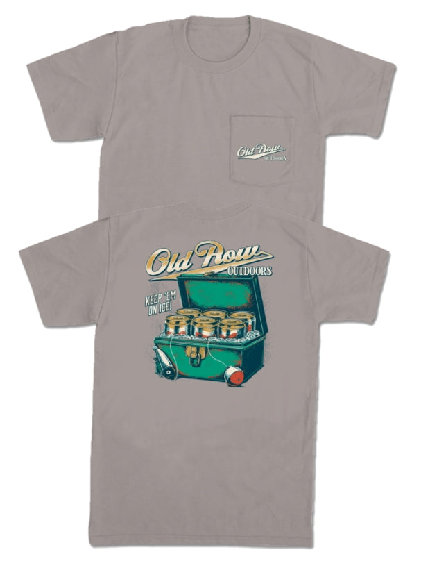 OLD ROW KEEP EM ON ICE POCKET TEE