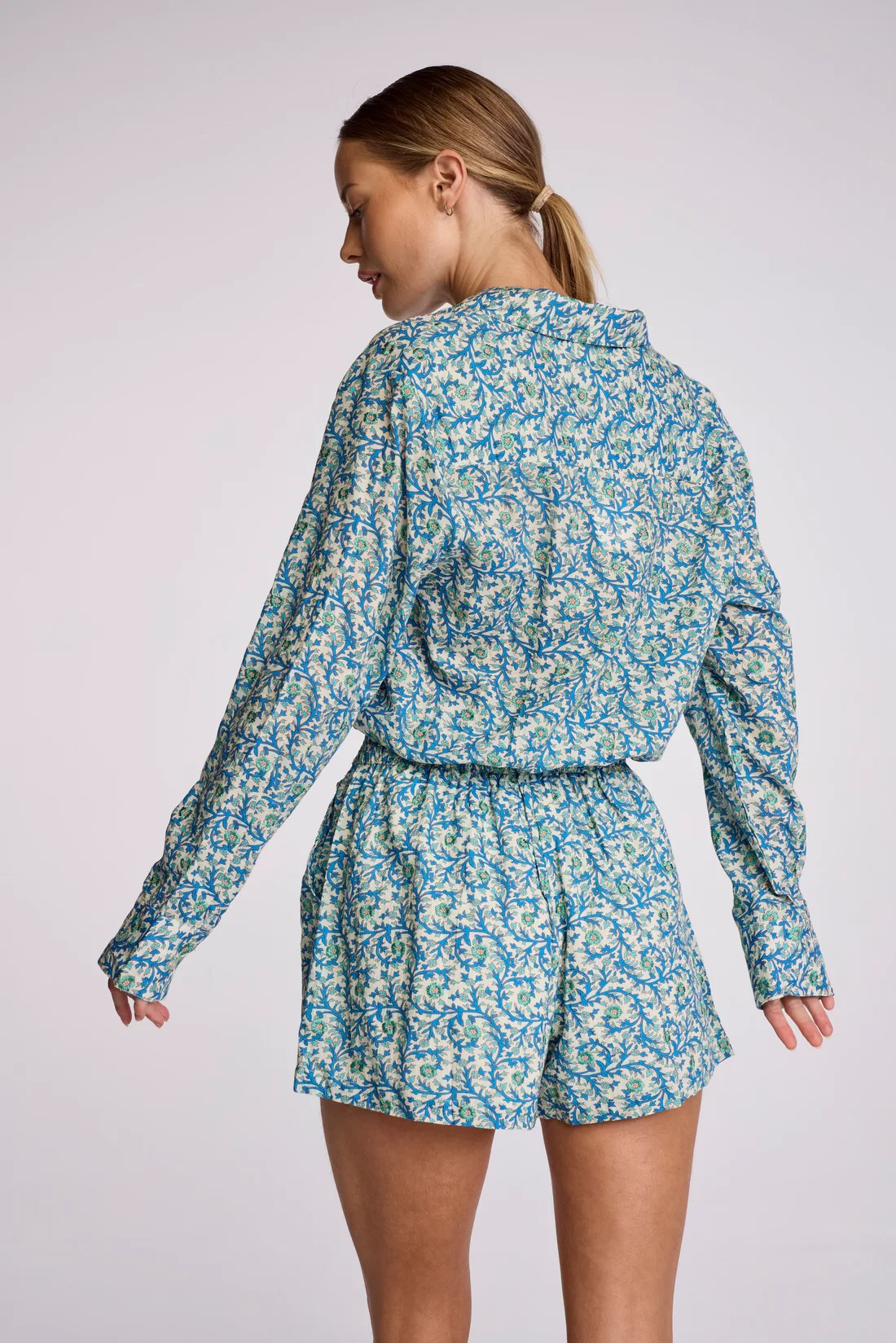 SUNDAYS EMBROIDERED FLORAL IMOGEN ROMPER