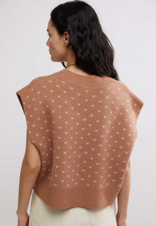 FREE PEOPLE CAFE BLOSSOM COMBO EASY STREET VEST