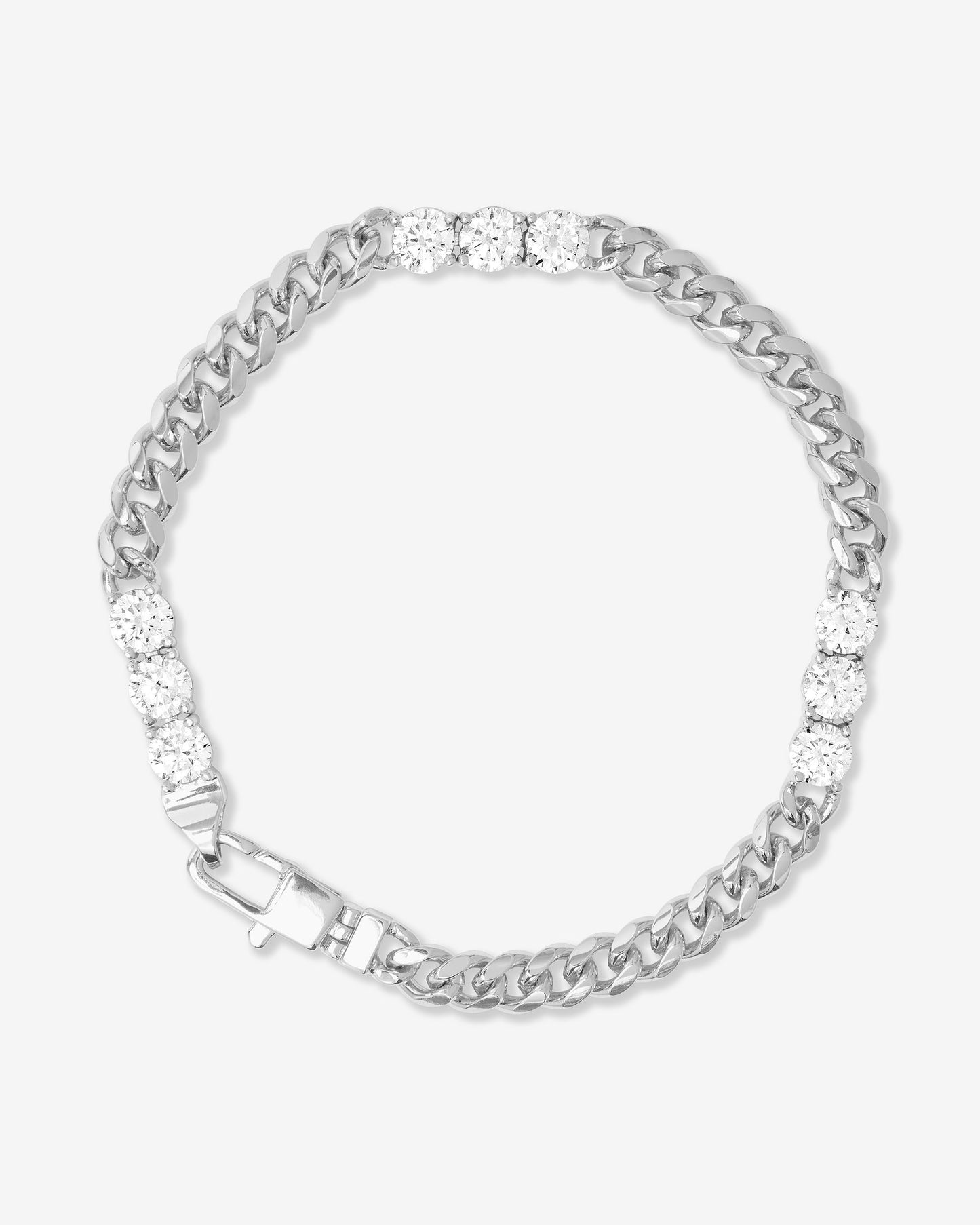 MELINDA MARIA BABY JULIAN'S OBSESSED WITH DIAMONDS BRACELET- SILVER