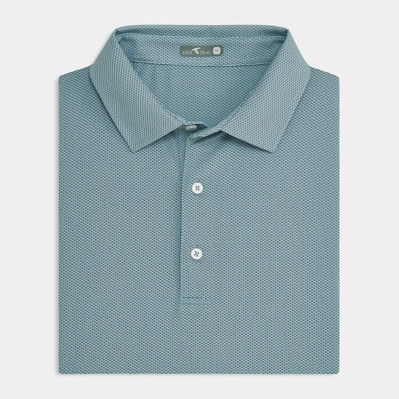 BRICK JACQUARD POLO