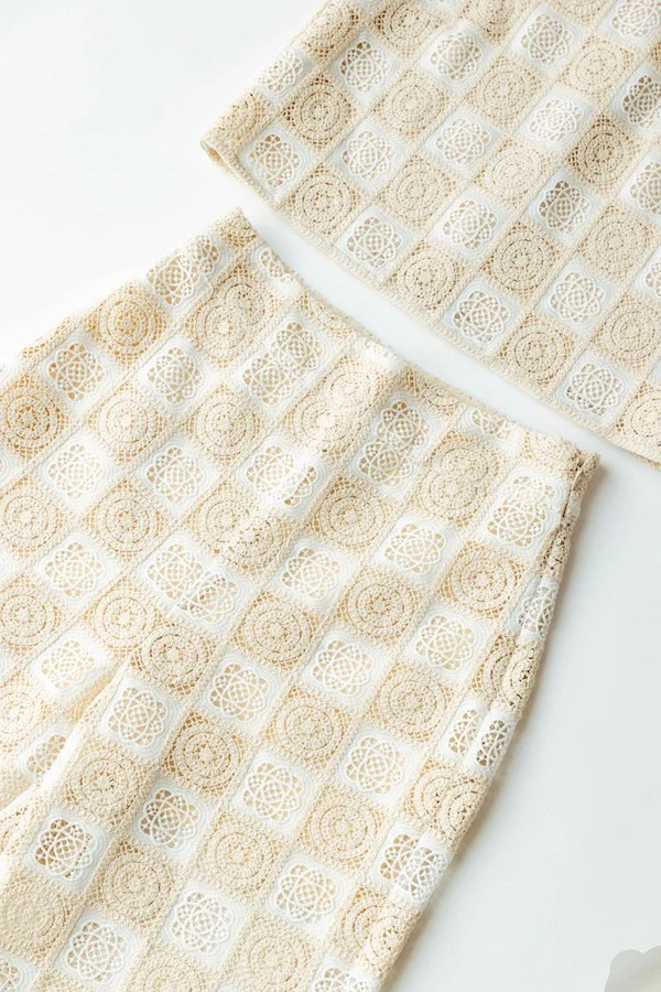 SUNDAYS CREAM CROCHET GARCIA PANTS