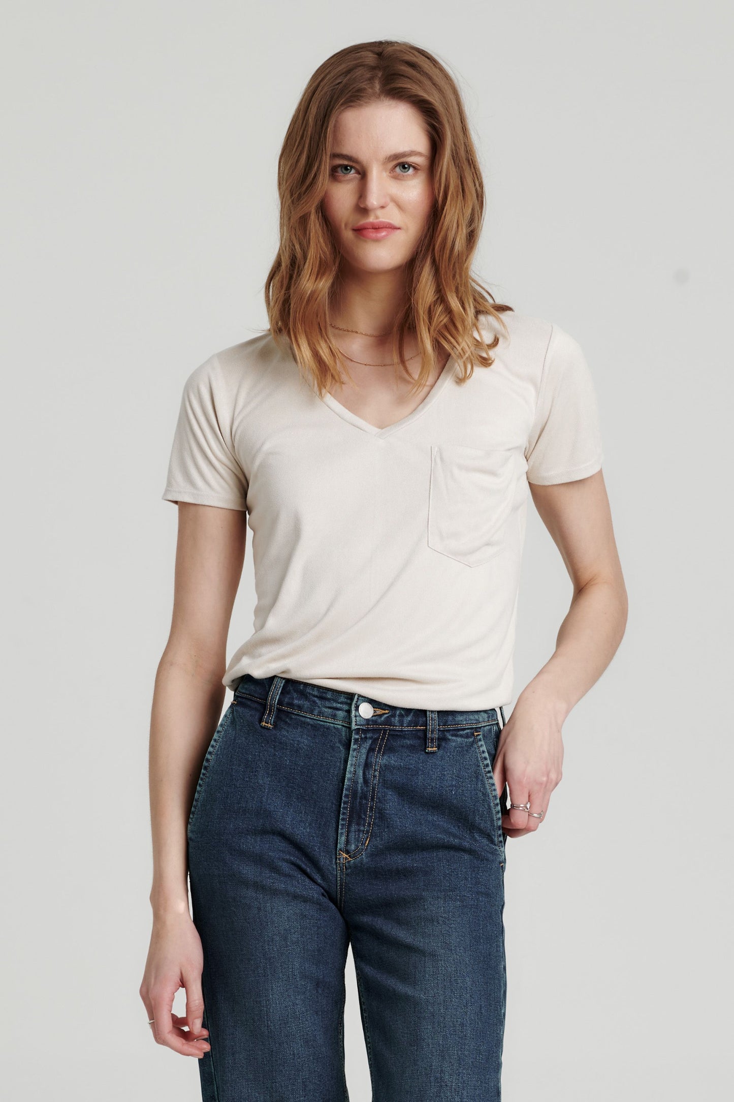 PHOENIX POCKET SUEDE TEE