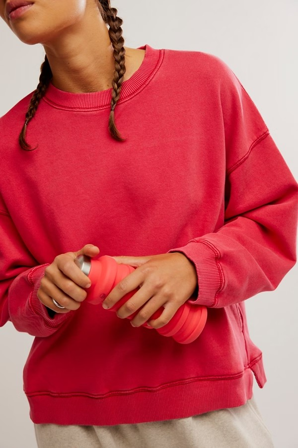 FREE PEOPLE WINTERBERRY ALL STAR PULLOVER