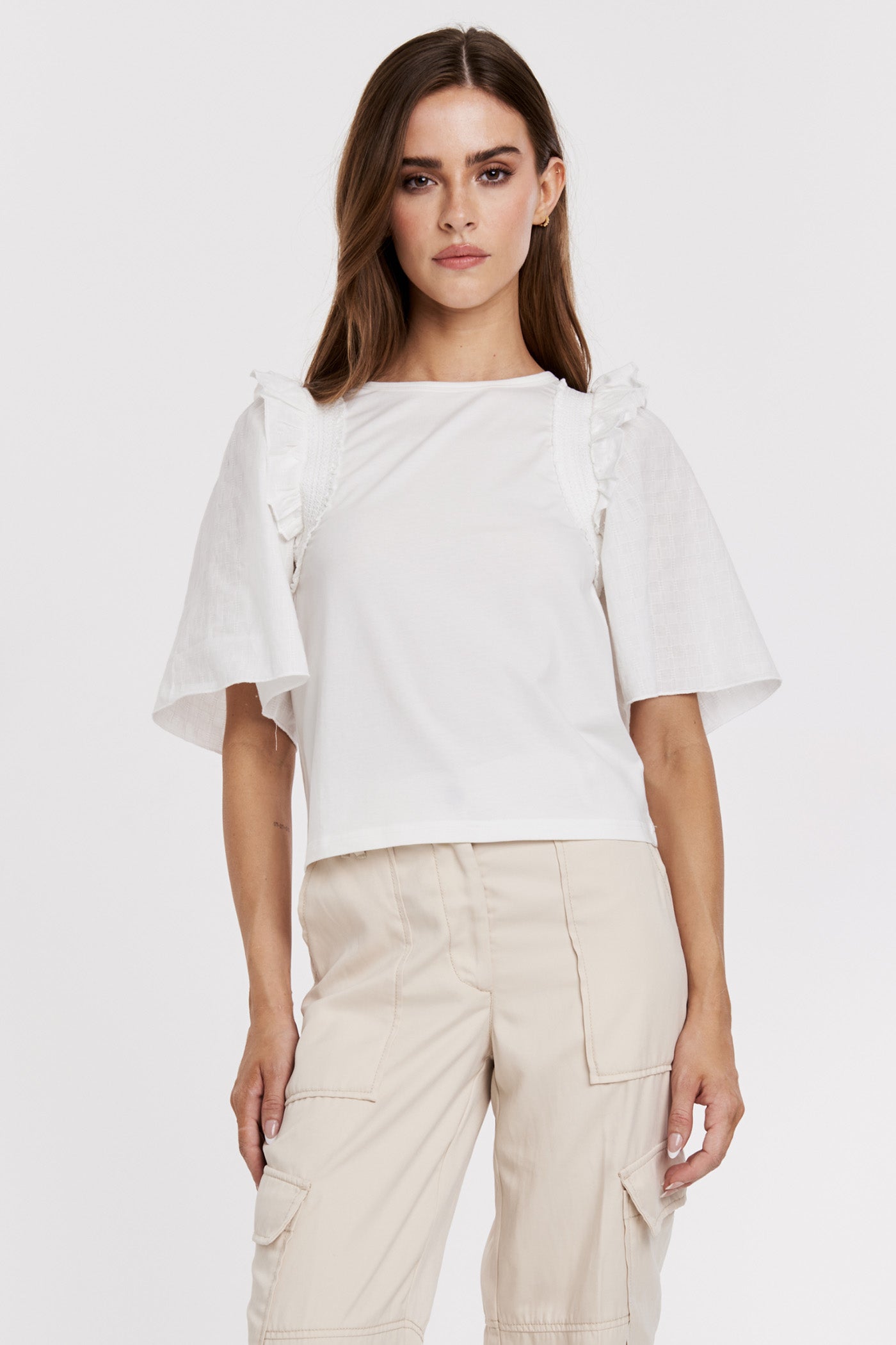 ANOTHER LOVE WHITE JANITA TOP