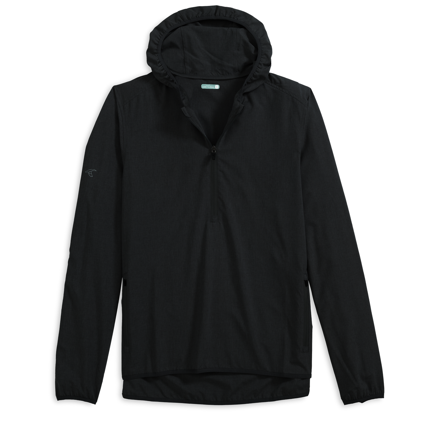 GENTEAL BLACK CAPETOWN PERFORMANCE HALF-ZIP SHELL