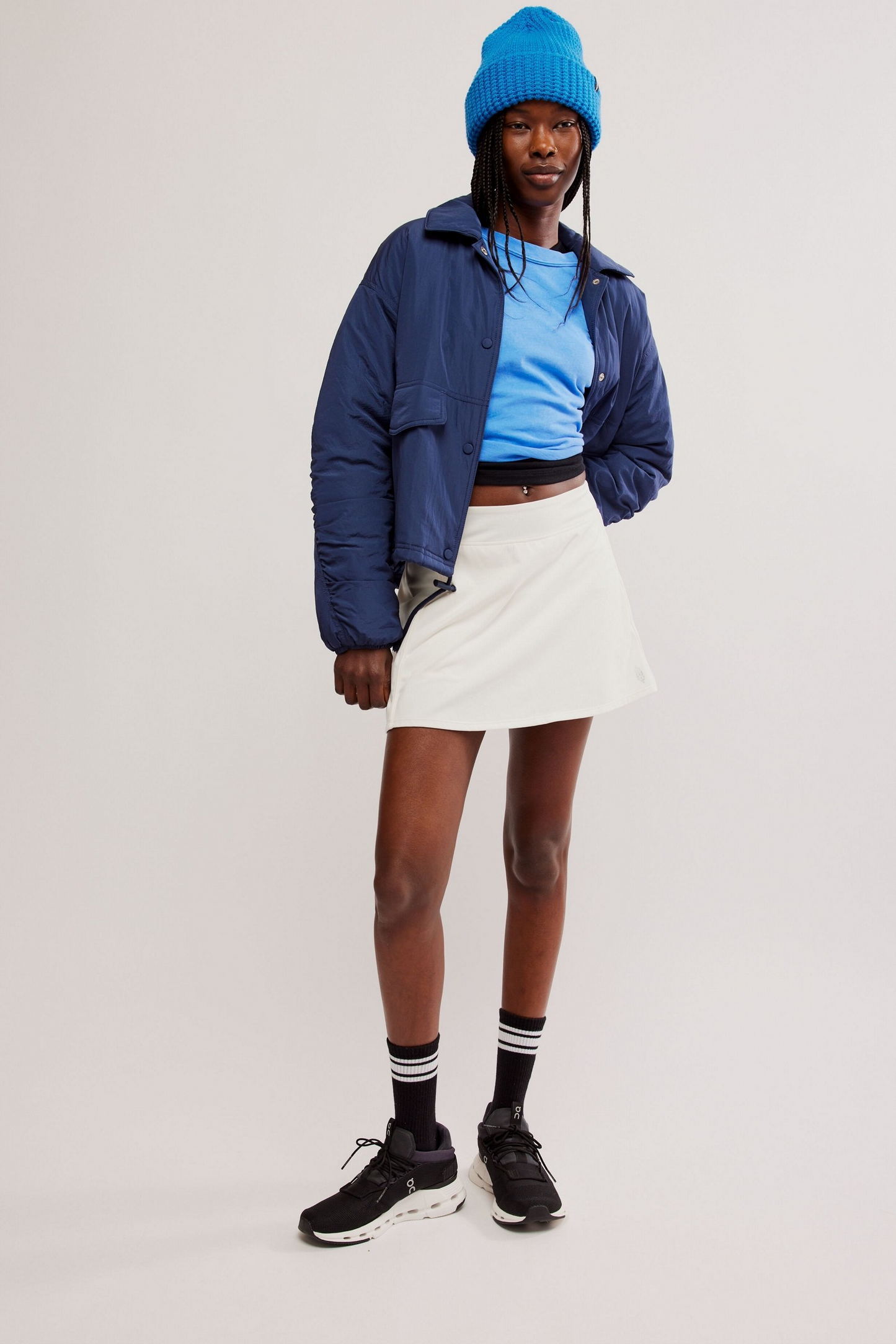 FREE PEOPLE WHITE VOLLEY SKIRT