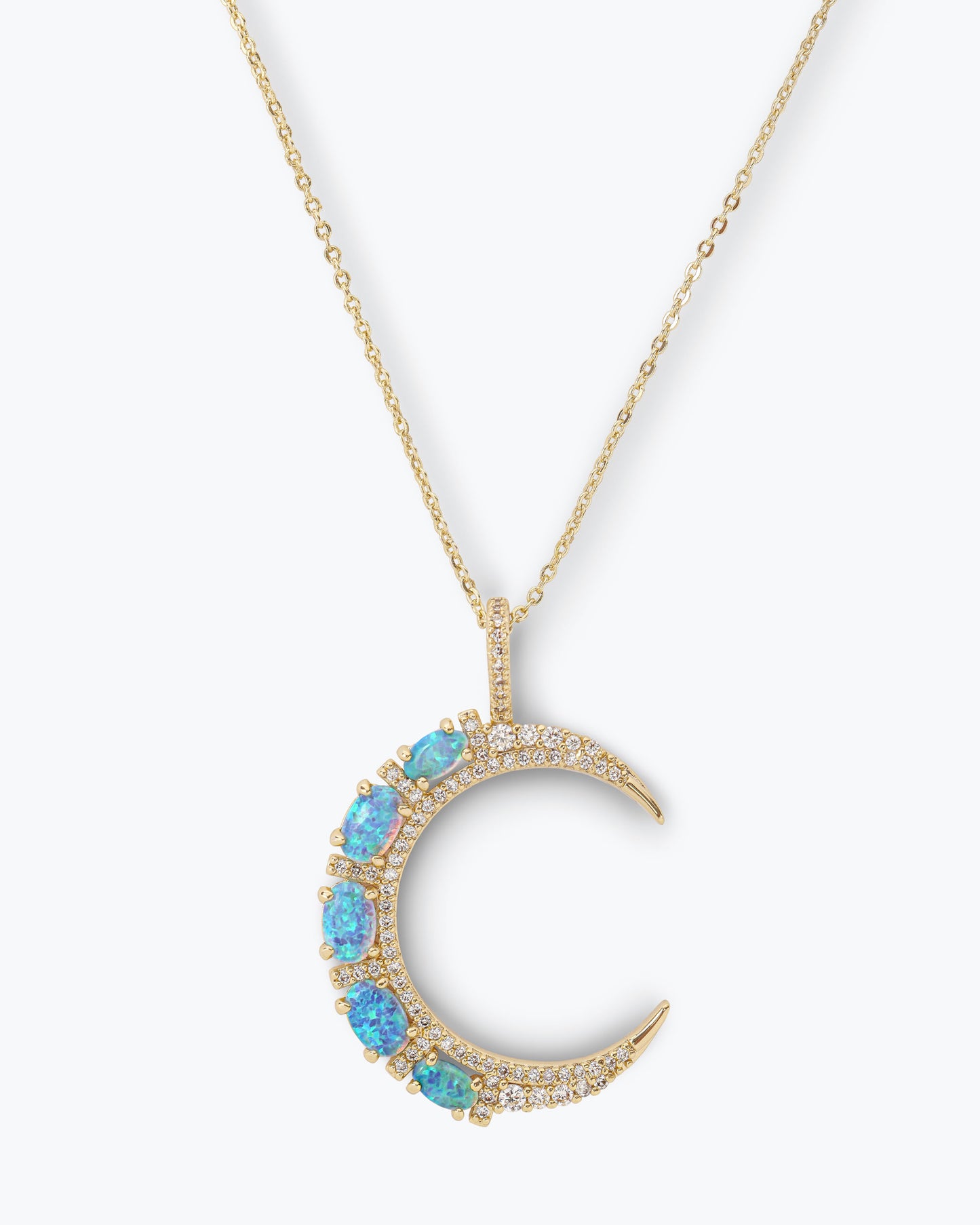 MELINDA MARIA SHE'S AN ICON BLUE MOON NECKLACE
