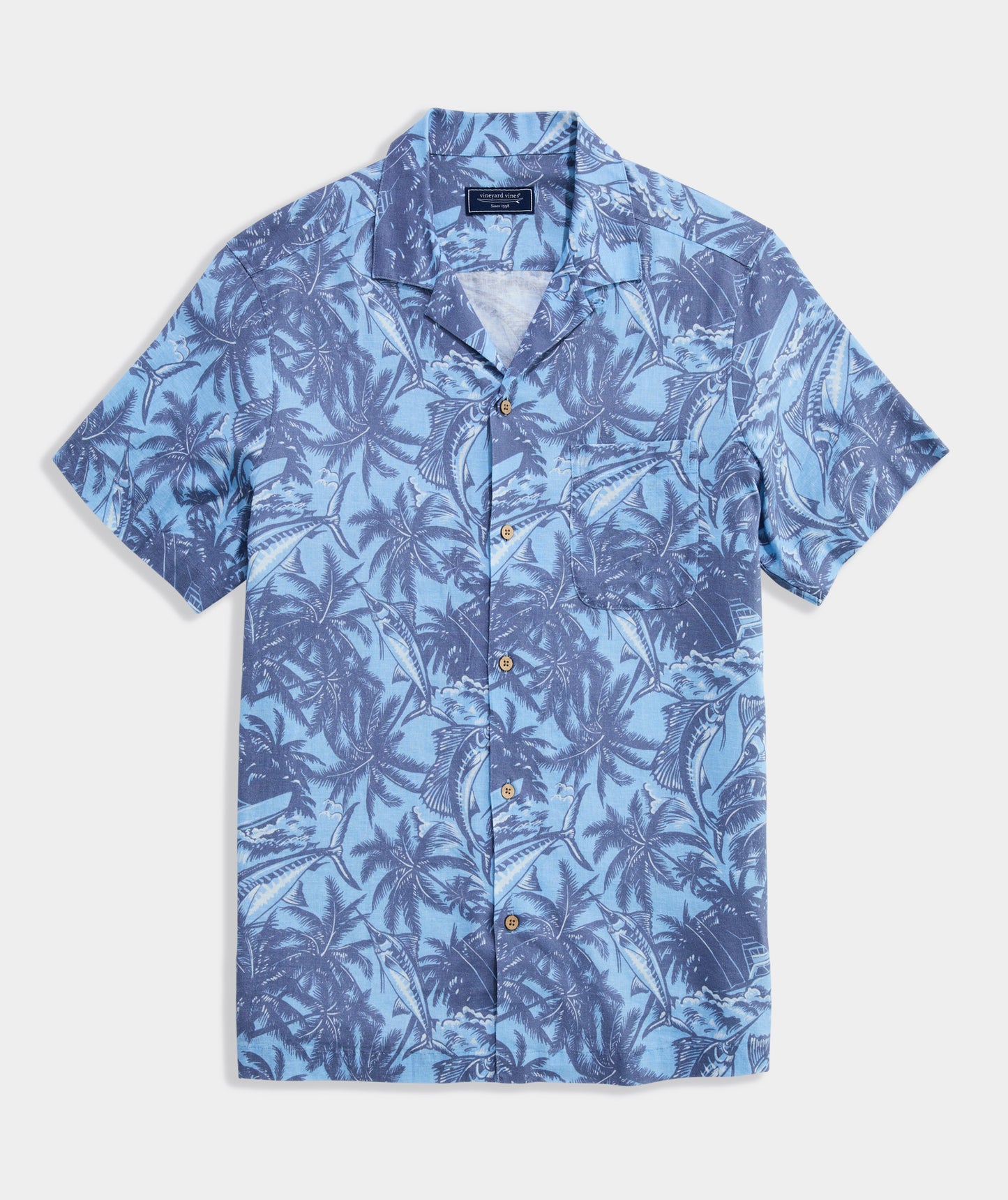 REEL & RIDE SEABREEZE LINEN CABANA SHIRT