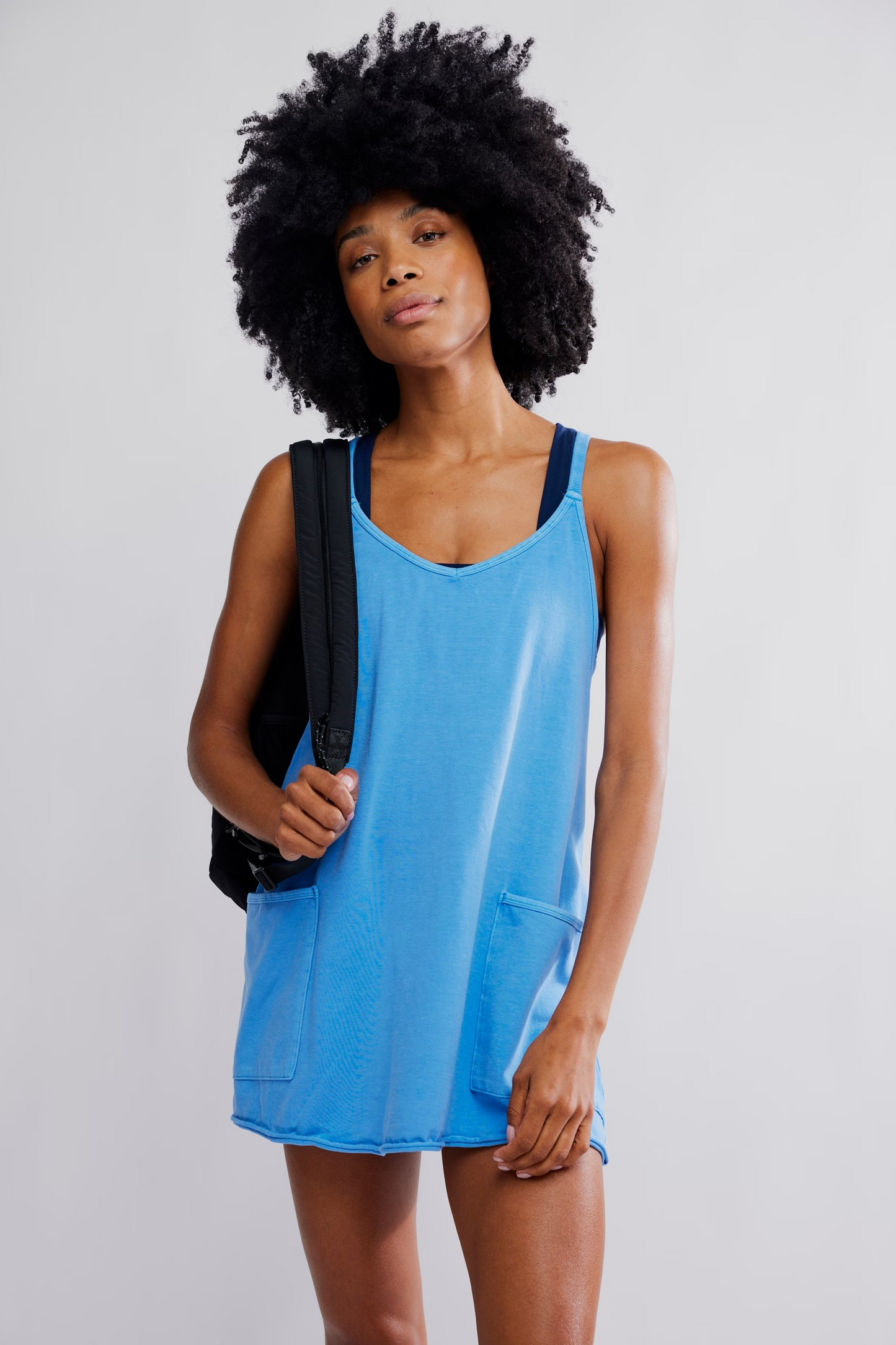 RIVIERA BLUE HOT SHOT MINI DRESS