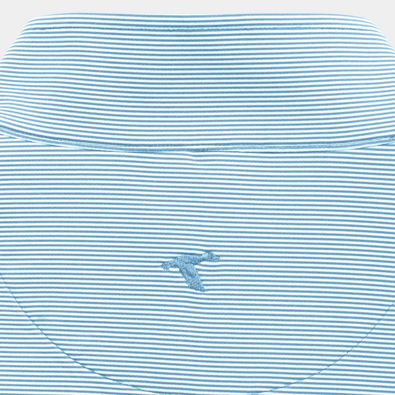 GENTEAL HERITAGE BLUE PINSTRIPE VENTURE PERFORMANCE QUARTER-ZIP