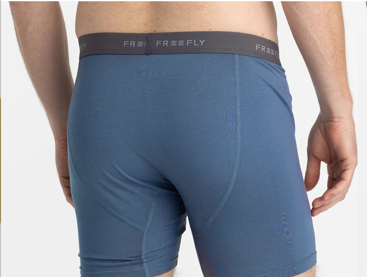SLATE BLUE BAMBOO MOTION BOXER BRIEF