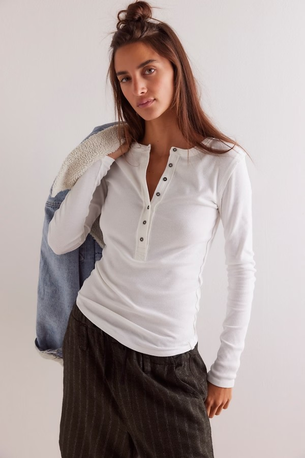 FREE PEOPLE IVORY JAMIE HENLEY