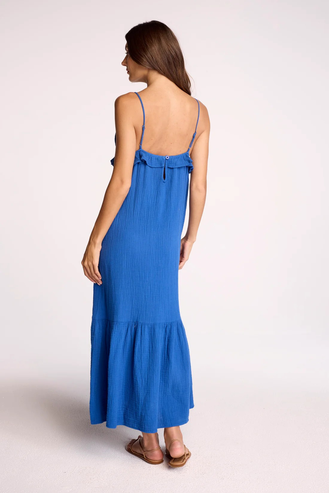 SUNDAYS OLYMPIAN BLUE GARNET DRESS