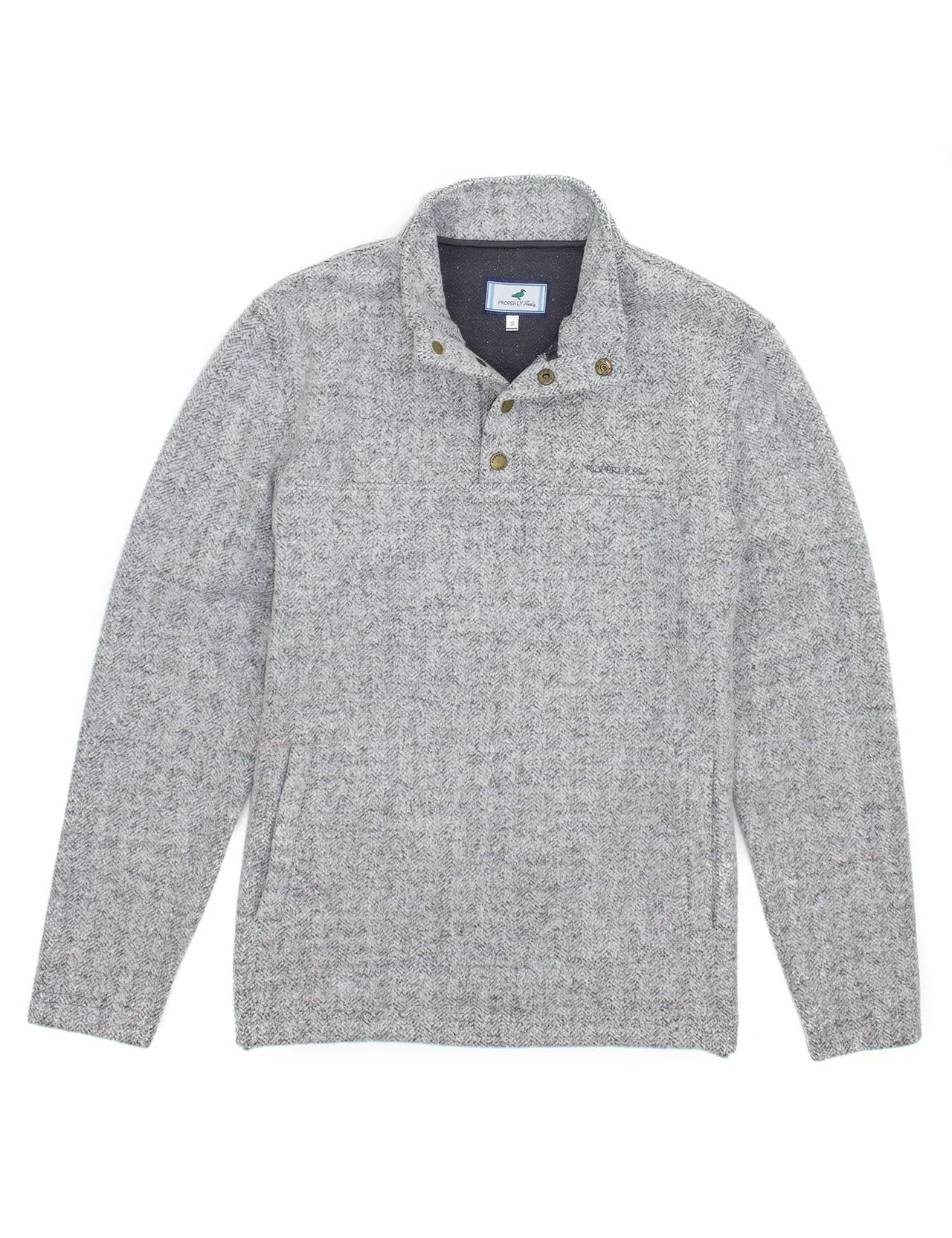 PROPERLY TIED BARK UPLAND PULLOVER