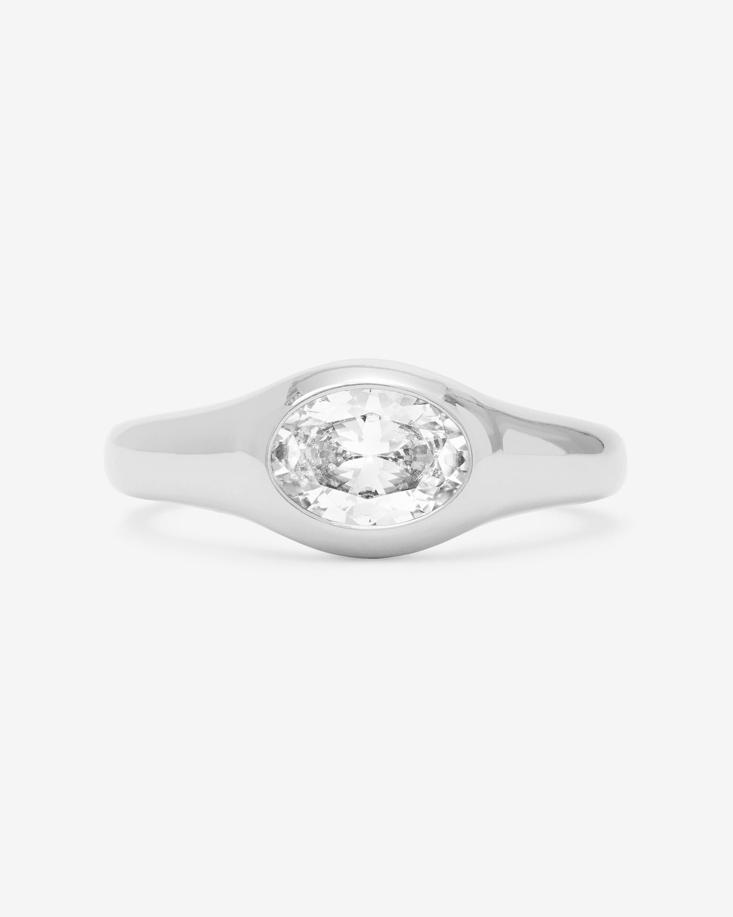 MELINDA MARIA SHE'S A BOSS SIGNET RING- SILVER