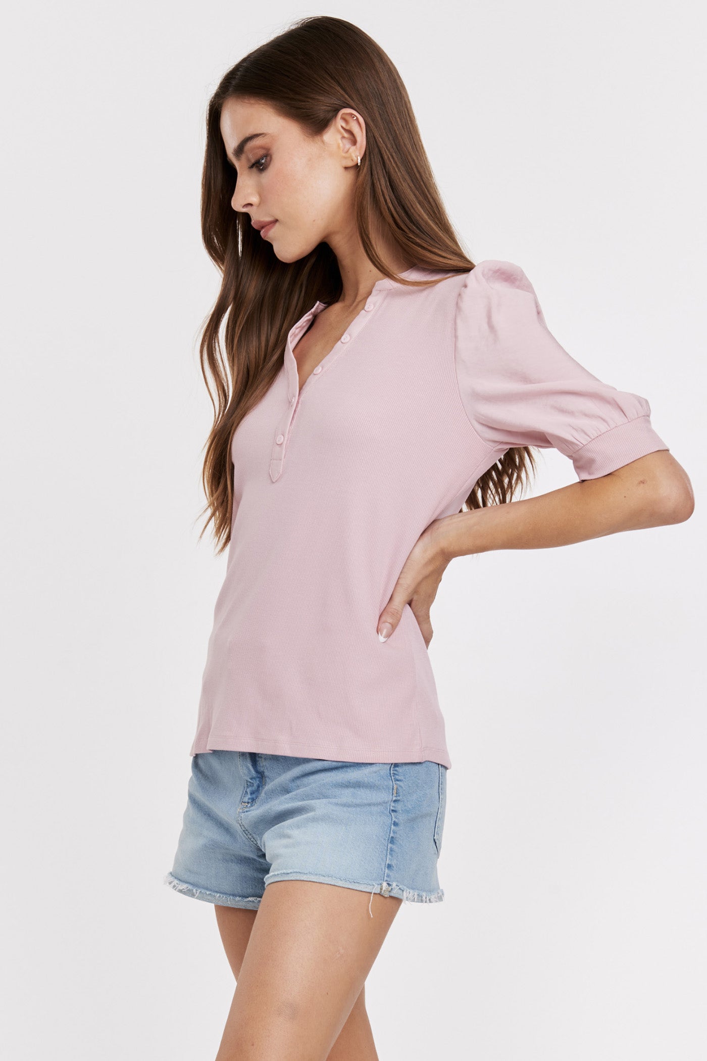 ANOTHER LOVE PETAL PINK TANNER TOP