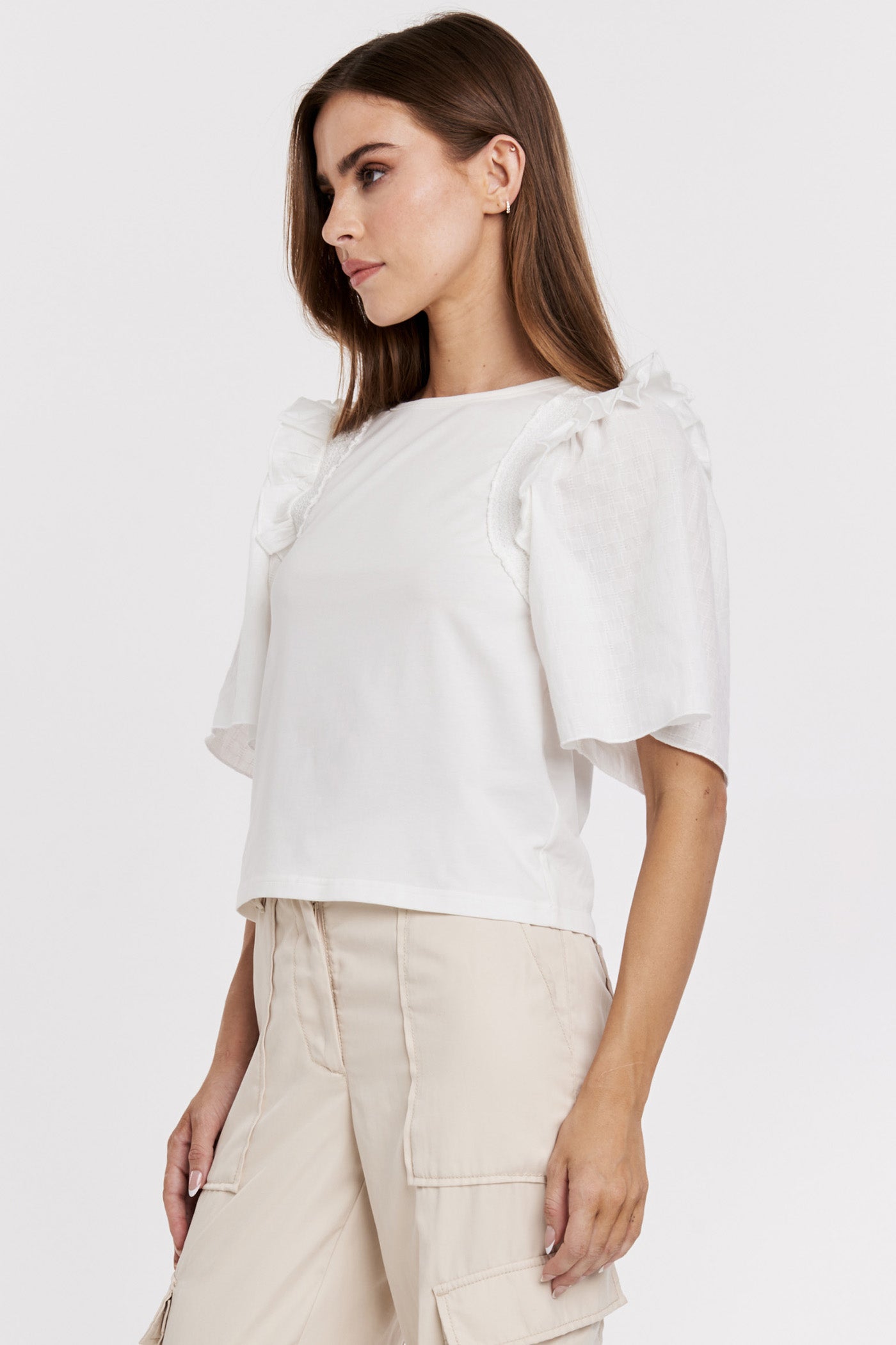 ANOTHER LOVE WHITE JANITA TOP