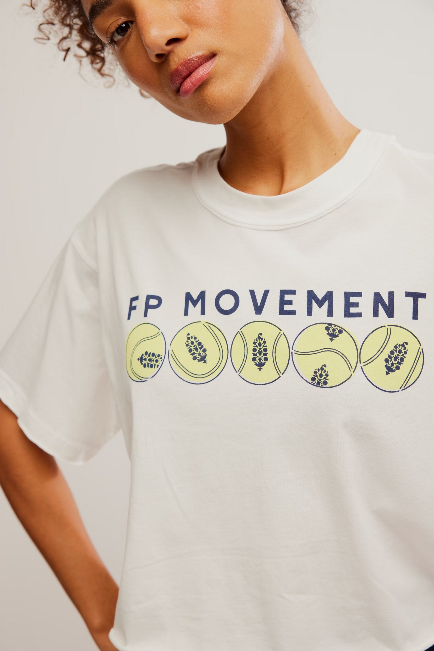 FREE PEOPLE COURT LOGO INSPIRE LOGO TEE