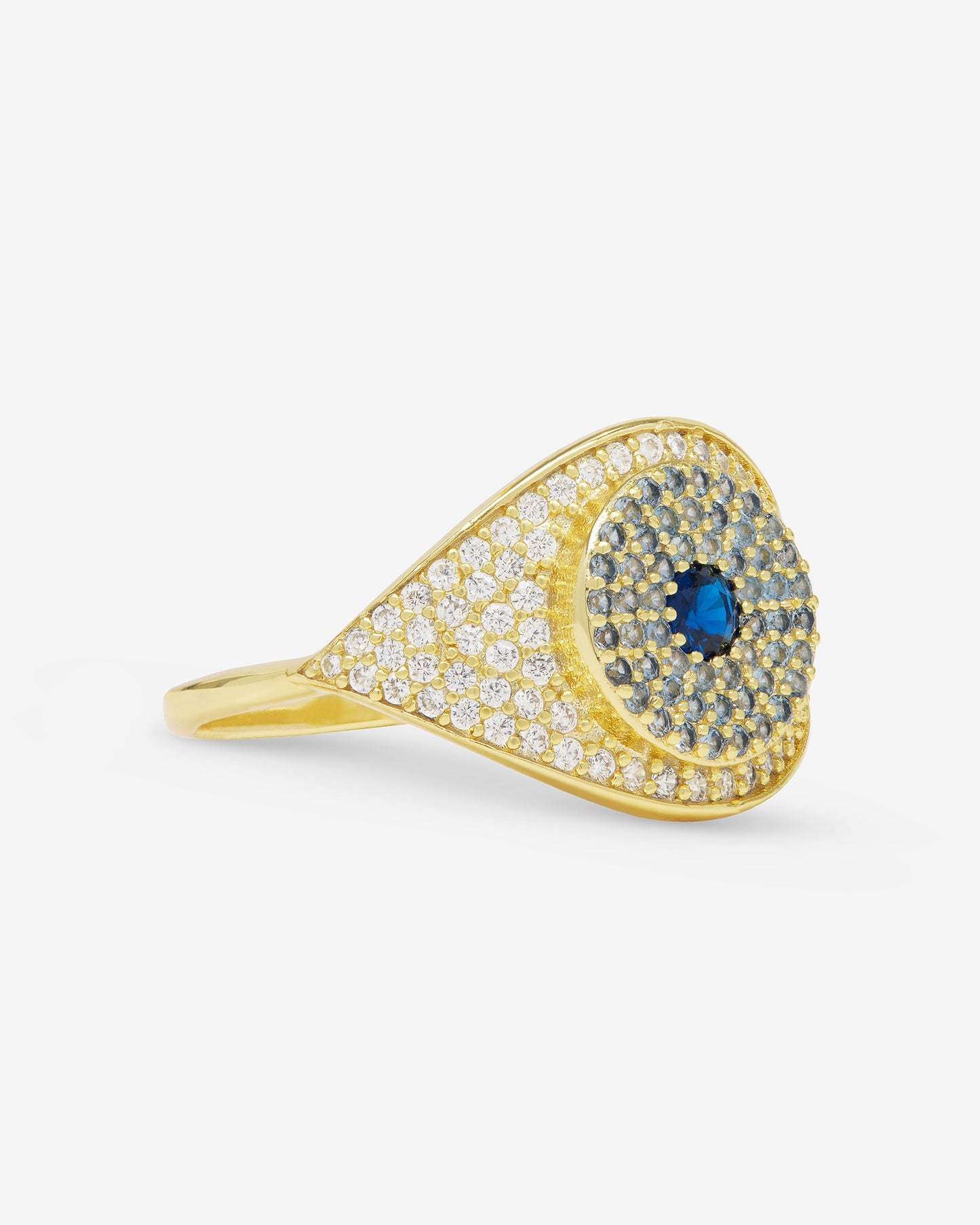 SAPPHIRE EVIL EYE RING