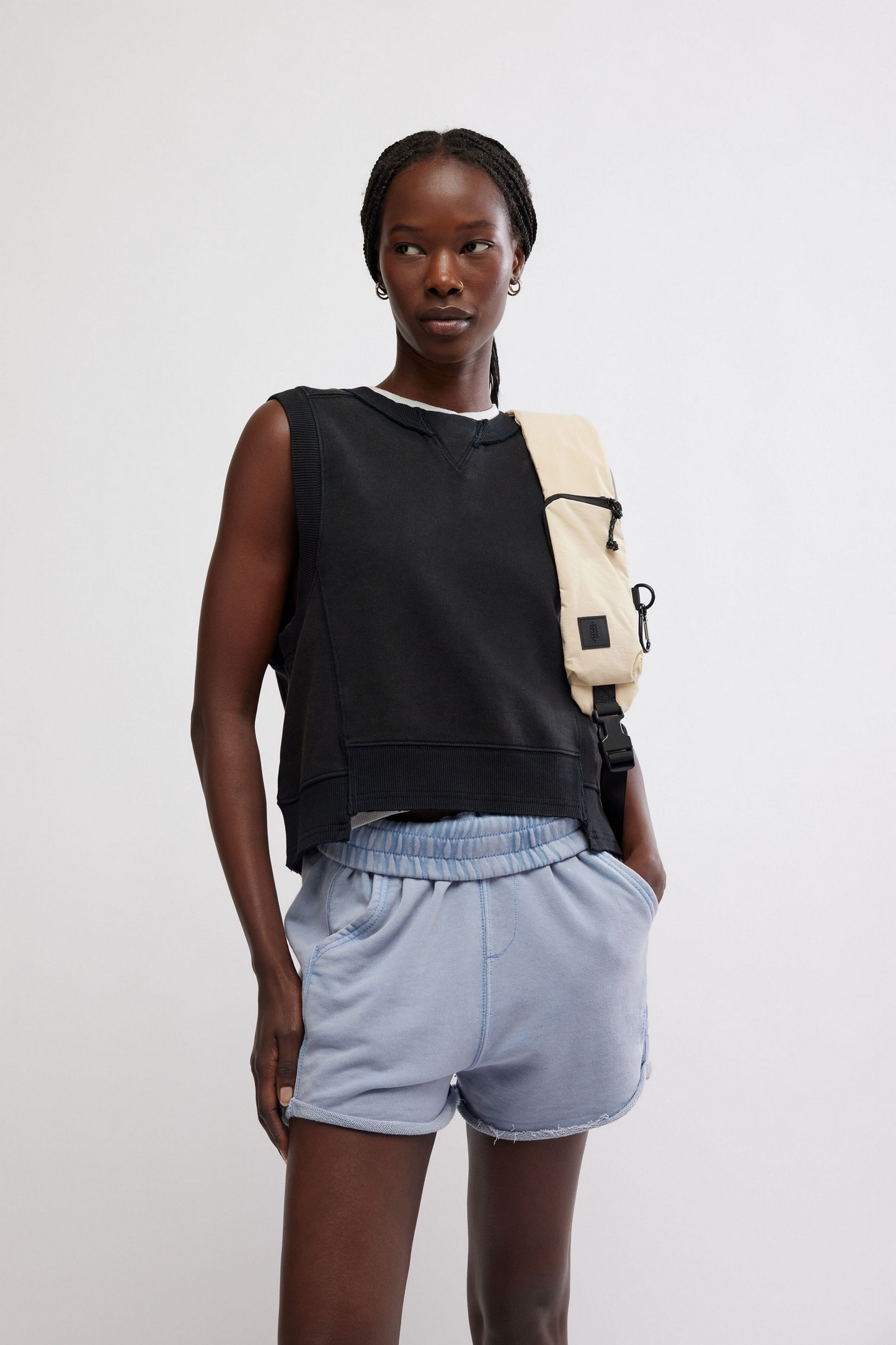 FREE PEOPLE BLACK INTERCEPT TANK