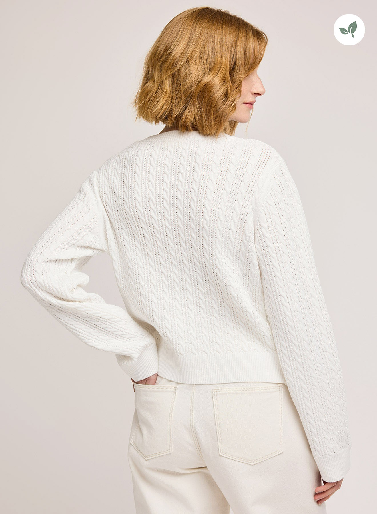 GENTLE FAWN WHITE JANICE SWEATER