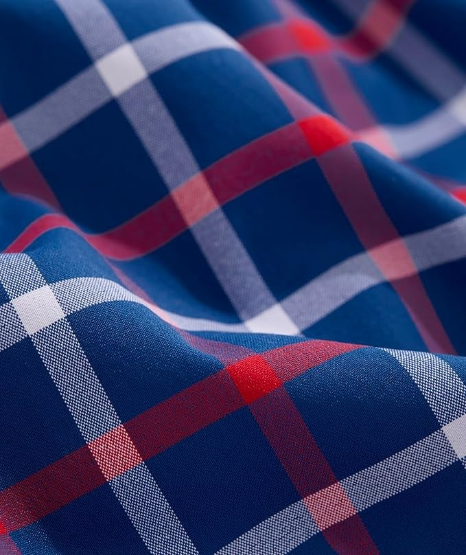 VINEYARD VINES BLUE BAY CHECK ON-THE-GO NYLON SHIRT