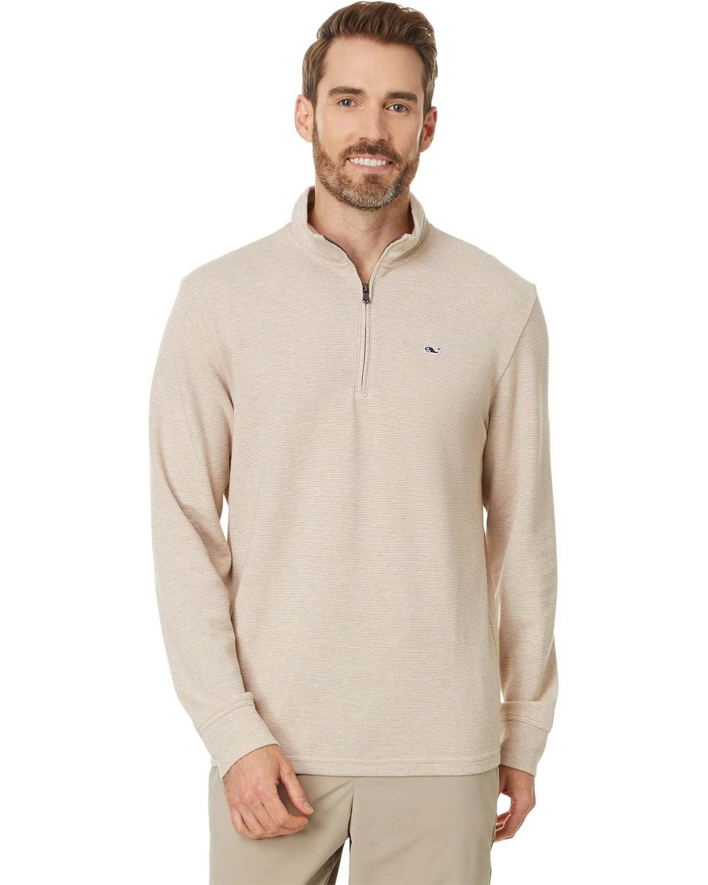 OFFICER KHAKI SALTWATER QUARTER-ZIP