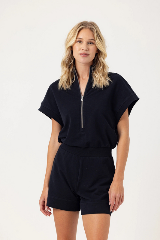 SUNDAYS BLACK CHANNING ROMPER