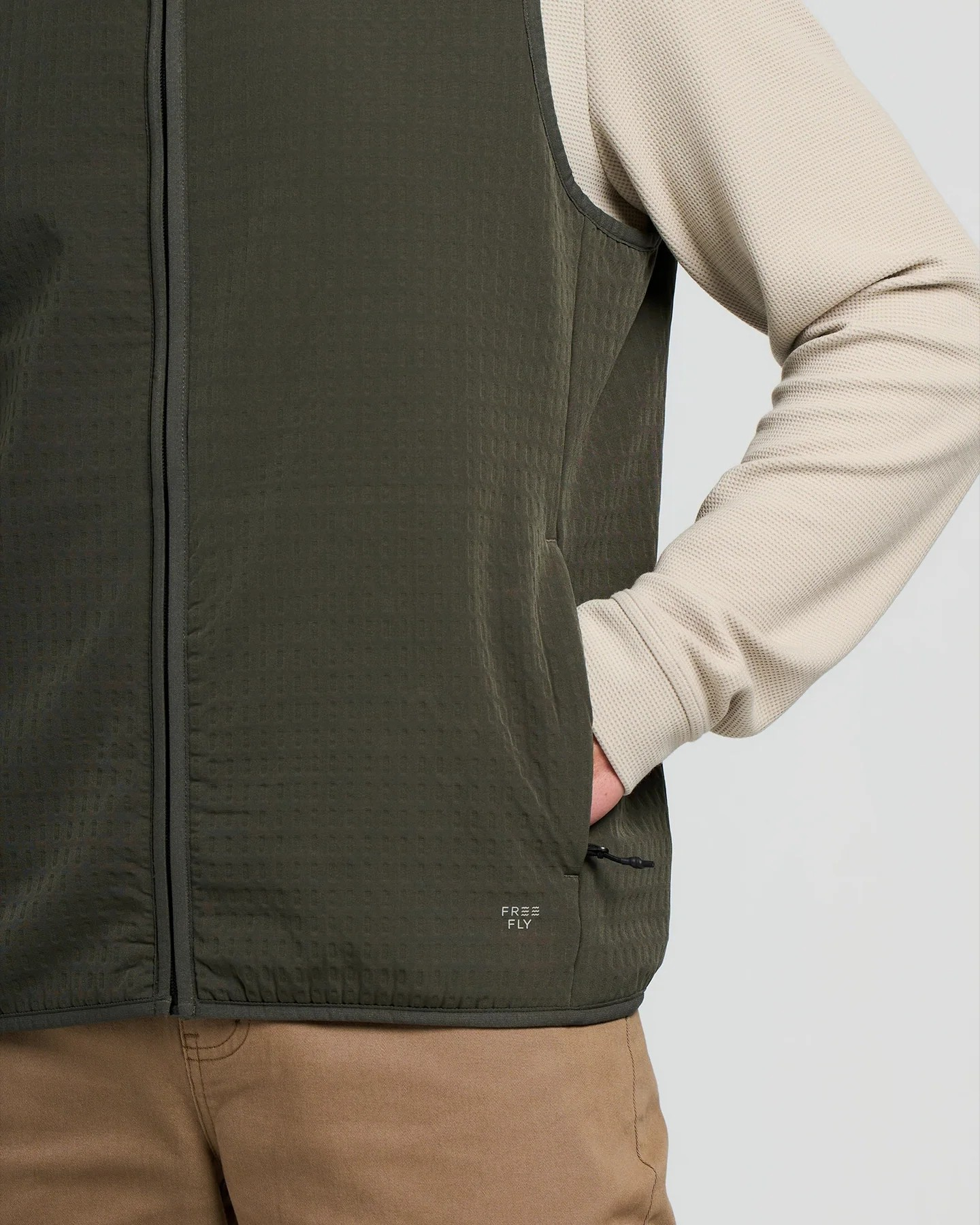 DARK FOREST GRIDBACK FLEECE VEST