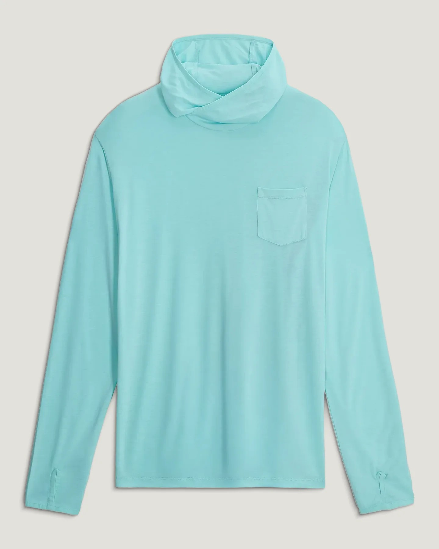 BAHAMA BLUE MEN'S BAMBOO LIGHTWEIGHT HOODIE