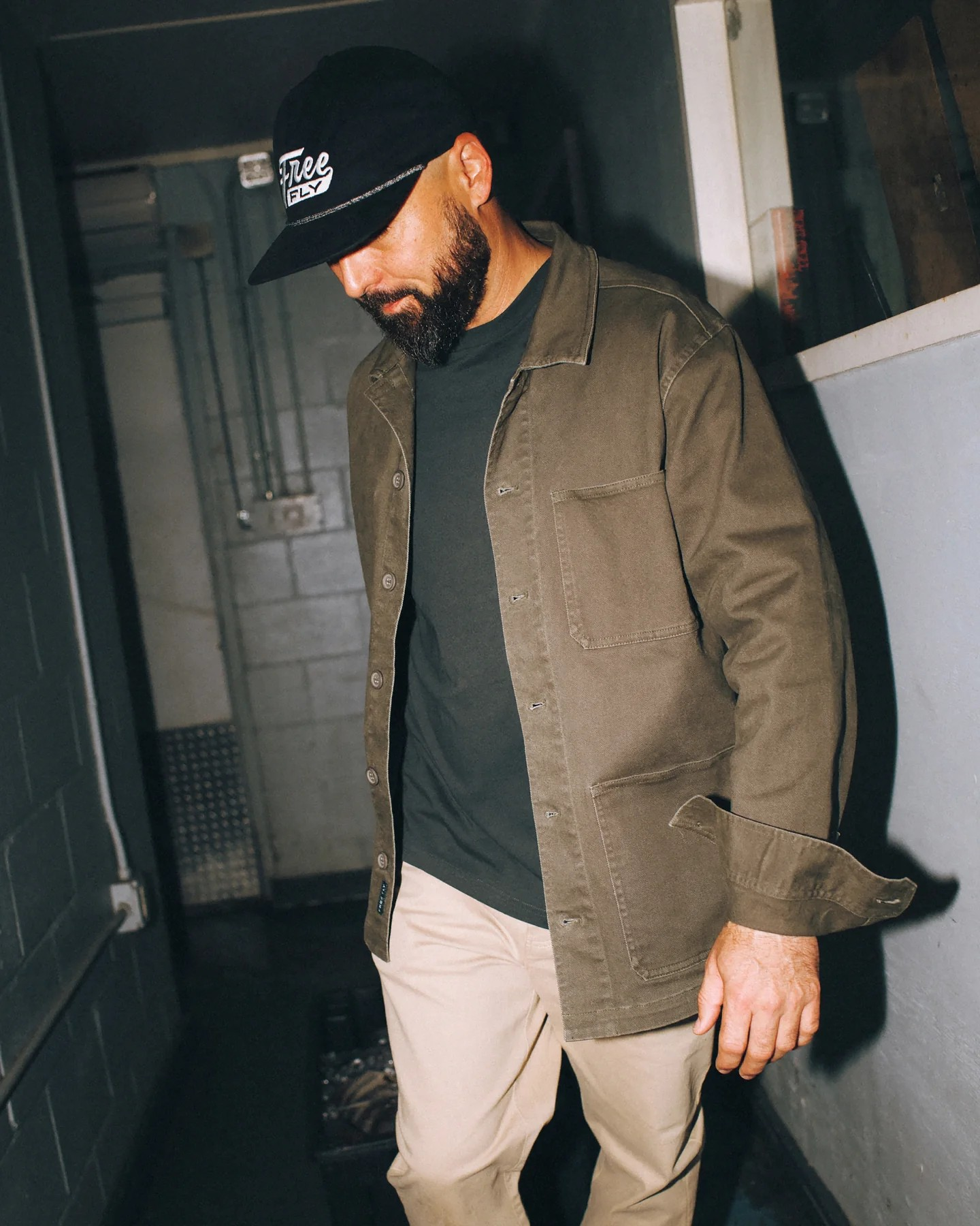 DARK FOREST FOLLY TWILL CHORE COAT