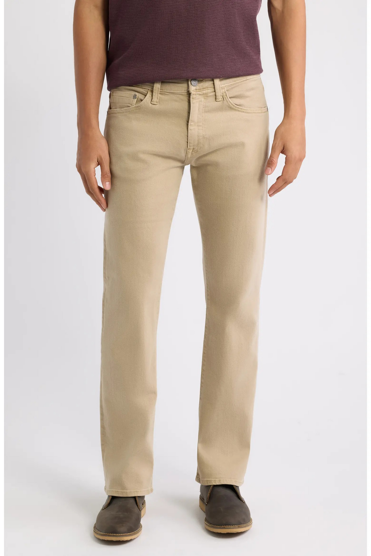 MAVI BRITISH KHAKI DENIM JOSH BOOT-CUT PANTS