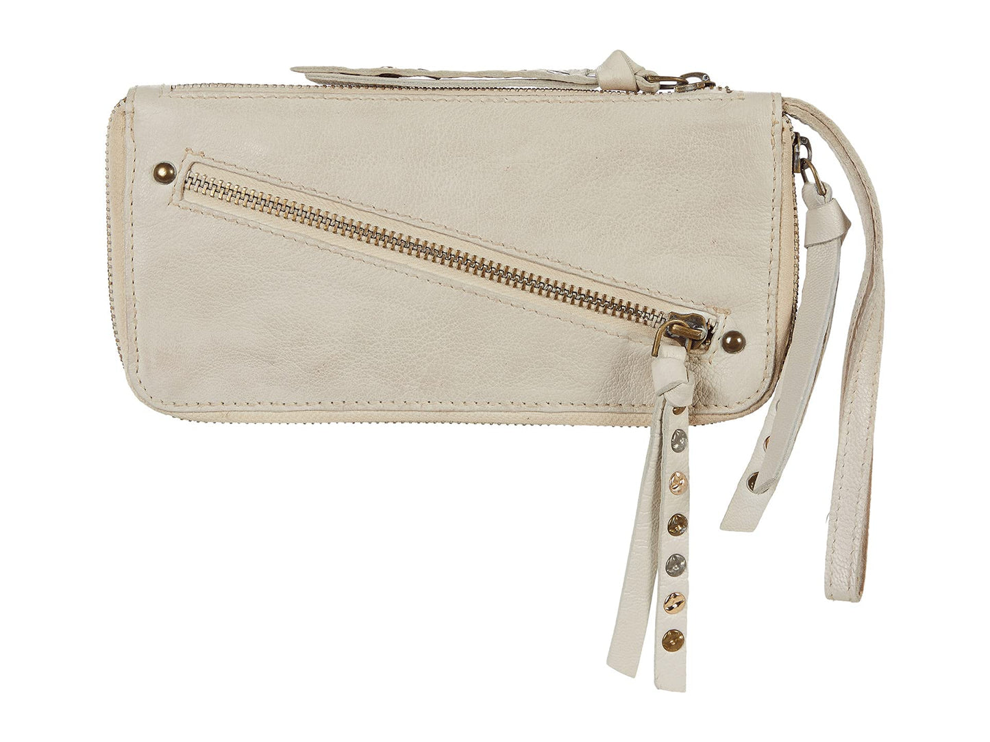 FREE PEOPLE CREAM DISTRESSED WALLET