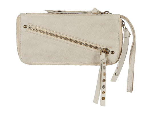 FREE PEOPLE CREAM DISTRESSED WALLET