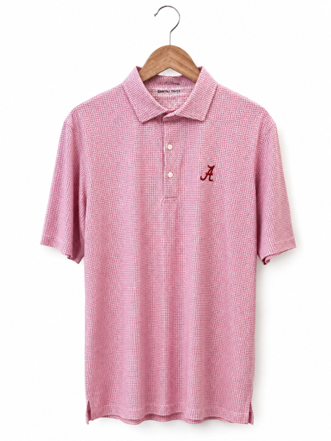 CRIMSON ALABAMA TRELLIS PERFORMANCE POLO