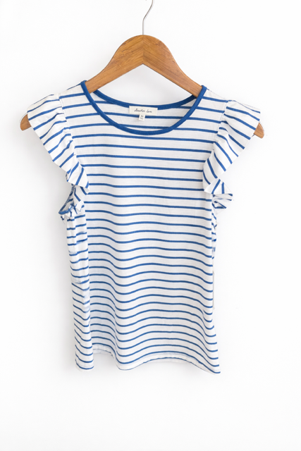 NAVY/WHITE NORTH TOP