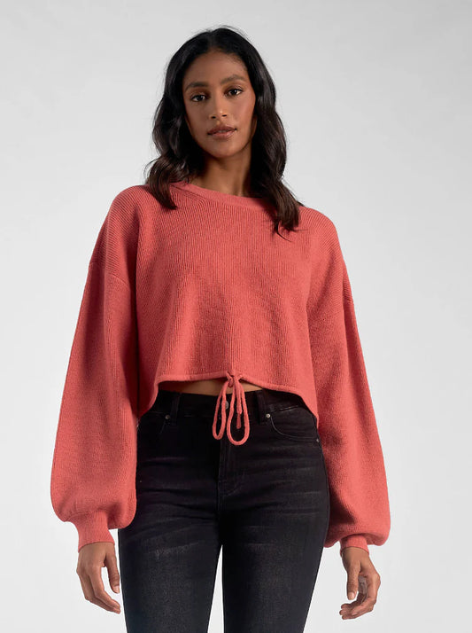 ELAN RUBY 7 DRAWSTRING SWEATER