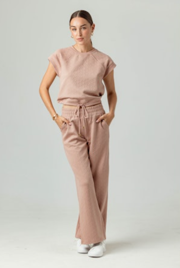 SUNDAYS DUSTY ROSE LOUELLE PANTS