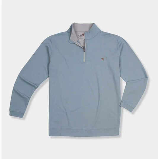 GENTEAL STONE BLUE PERFORMANCE QUARTER-ZIP